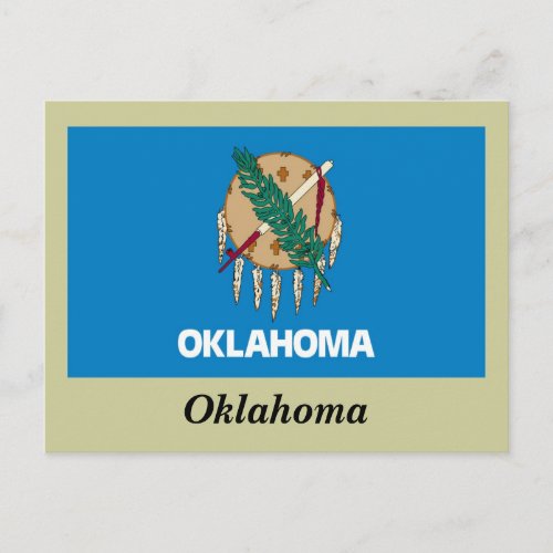 Oklahoma State Flag Postcard