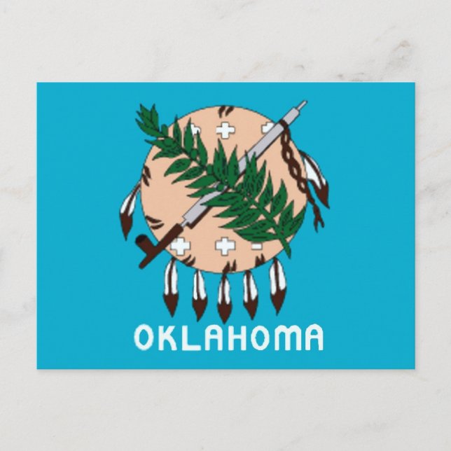 Oklahoma State Flag Postcard (Front)
