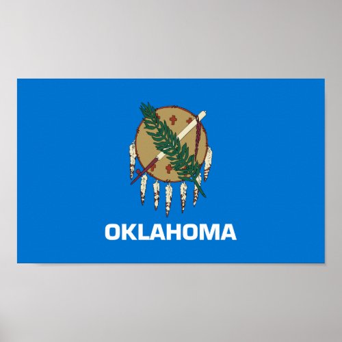 Oklahoma State Flag Poster