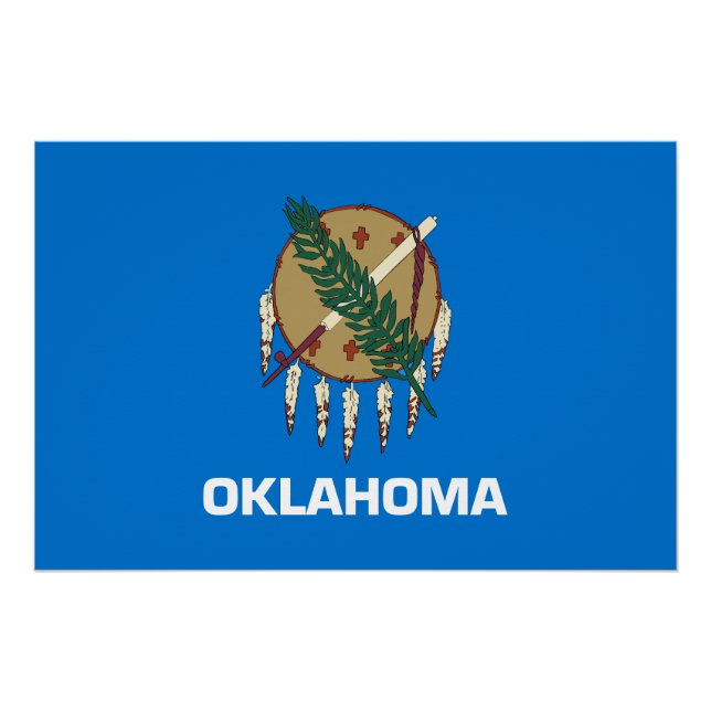 Oklahoma State Flag Poster (Front)
