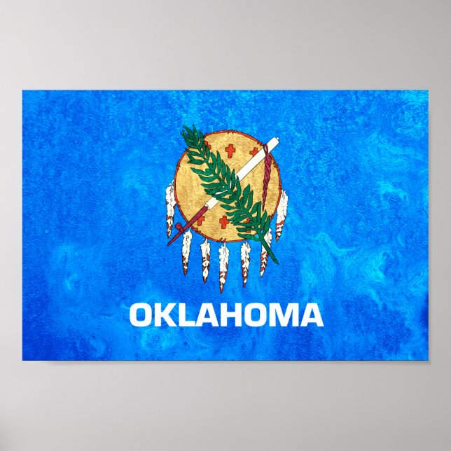 Oklahoma State Flag Poster (Front)