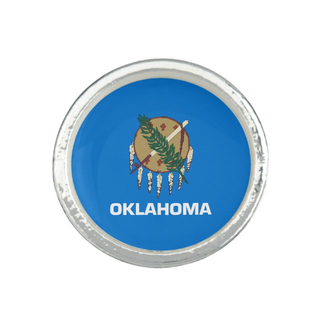 Oklahoma State Flag Ring (Front)