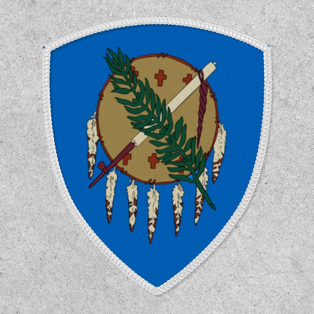 Oklahoma  State Flag Shield Patch (Front)