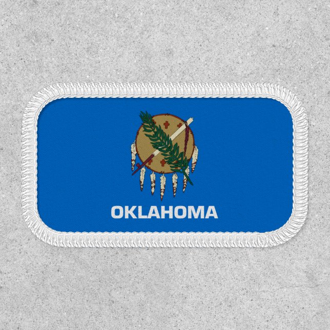 Oklahoma  State Flag Small Patch (Front)