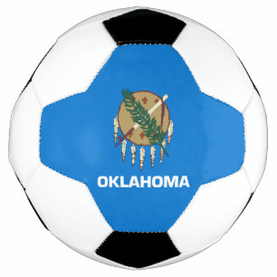 Oklahoma State Flag Soccer Ball