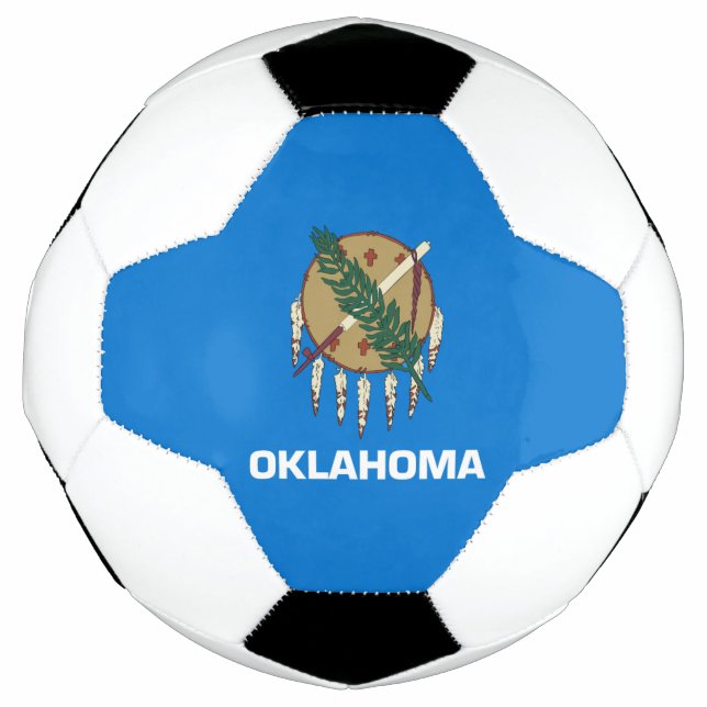 Oklahoma State Flag Soccer Ball (Front)