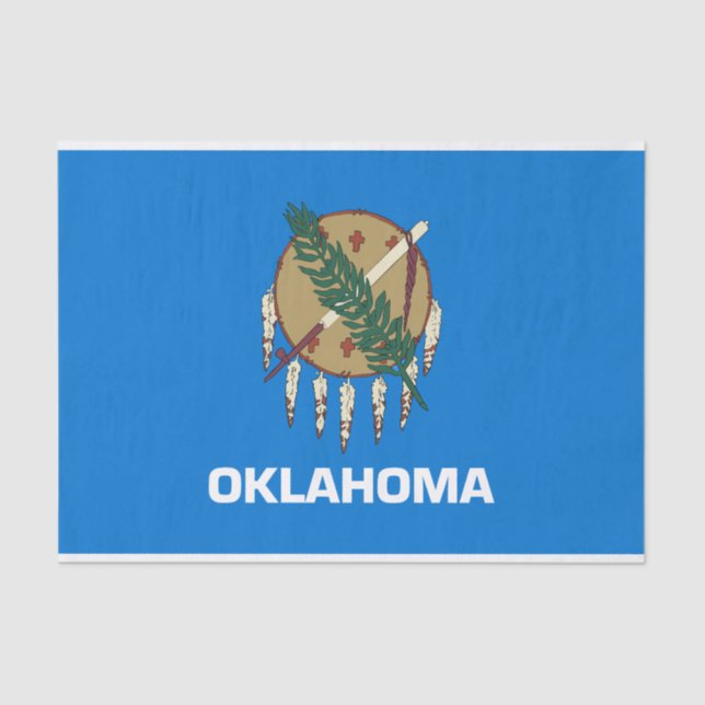 Oklahoma State Flag Tissue Paper (Front)