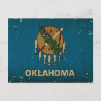 Oklahoma State Flag Vintage.png Postcard by USA_Swagg at Zazzle