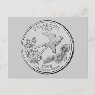 Oklahoma State Quarter Postcard