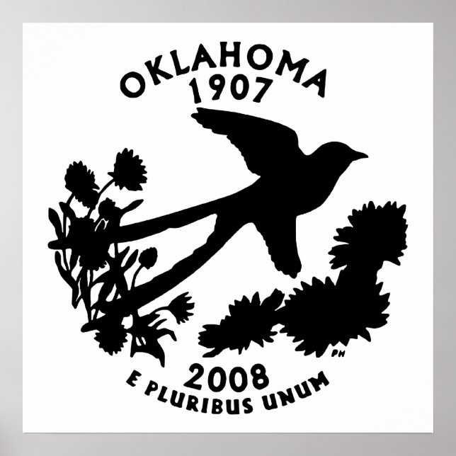 Oklahoma State Quarter Poster (Front)