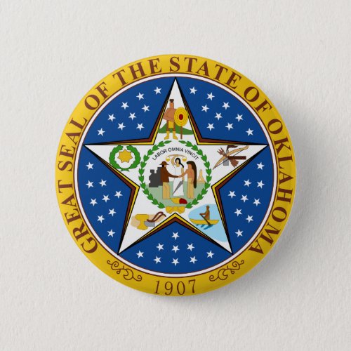 Oklahoma State Seal Button