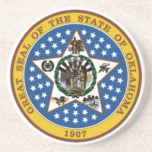 Oklahoma State Seal Coaster