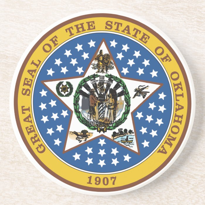 Oklahoma State Seal Coaster