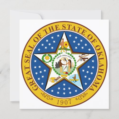 Oklahoma State Seal Invitation