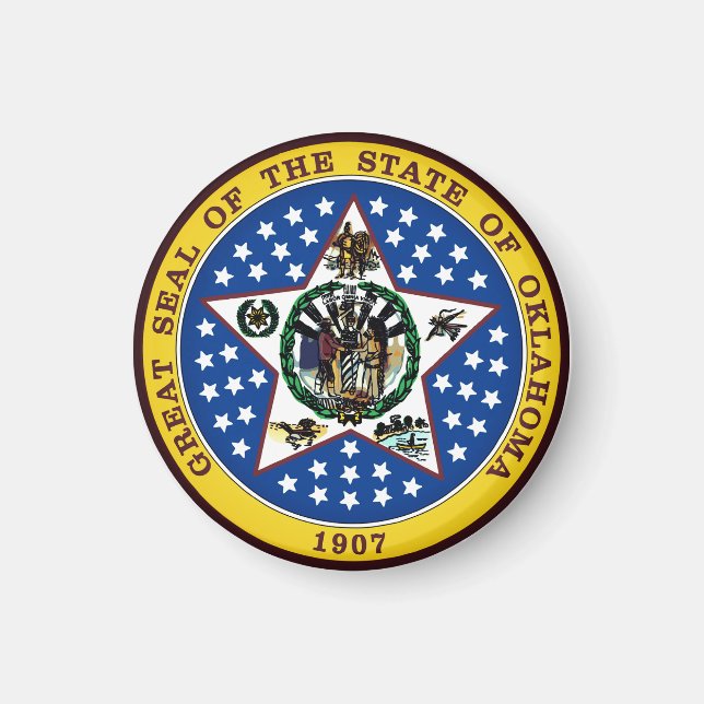 Oklahoma State Seal Magnet (Front)