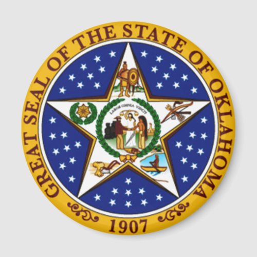 Oklahoma State Seal Magnet