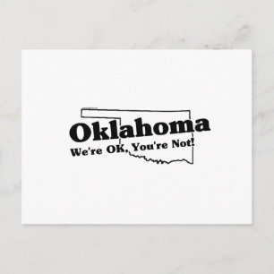 Oklahoma State Slogan Postcard