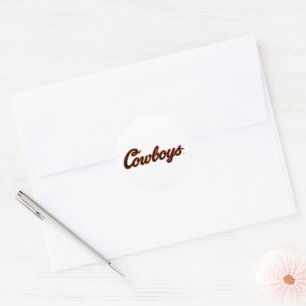 Oklahoma State University   Cowboys Classic Round Sticker