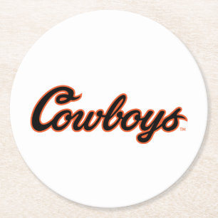 Oklahoma State University Cowboys Round Paper Coaster
