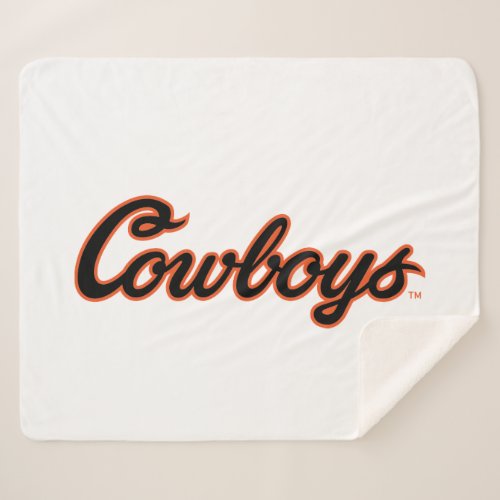 Oklahoma State University  Cowboys Sherpa Blanket