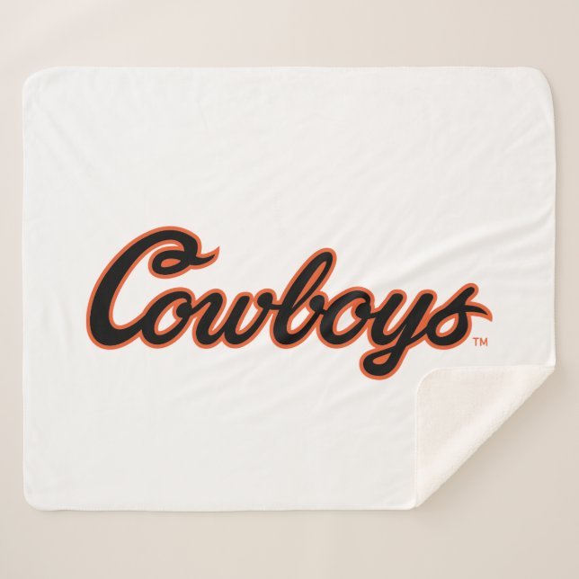 Oklahoma State University | Cowboys Sherpa Blanket (Front (Horizontal))