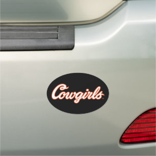 Oklahoma State University Cowgirls Car Magnet