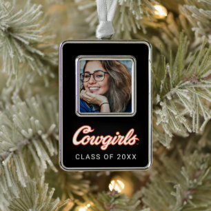 Oklahoma State University Cowgirls Christmas Ornament