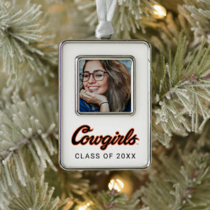 Oklahoma State University Cowgirls Christmas Ornament
