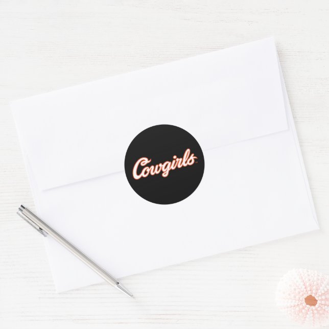 Oklahoma State University | Cowgirls Classic Round Sticker (Envelope)