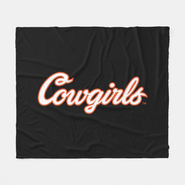 Oklahoma State University | Cowgirls Fleece Blanket (Front (Horizontal))