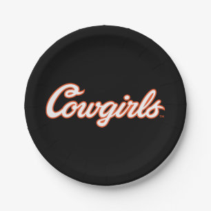 Oklahoma State University Cowgirls Paper Plates