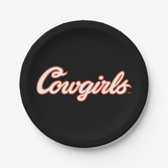 Oklahoma State University | Cowgirls Paper Plates (Front)