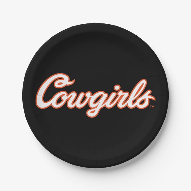 Oklahoma State University | Cowgirls Paper Plates (Front)