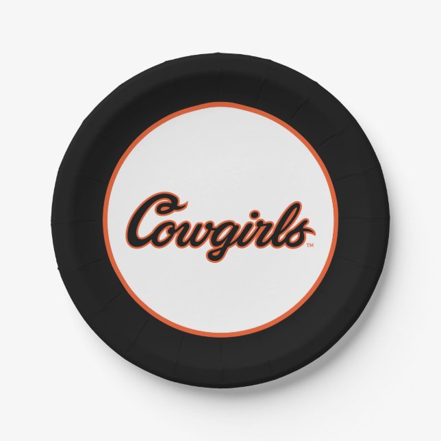 Oklahoma State University | Cowgirls Paper Plates (Front)