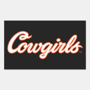 Oklahoma State University Cowgirls Rectangular Sticker