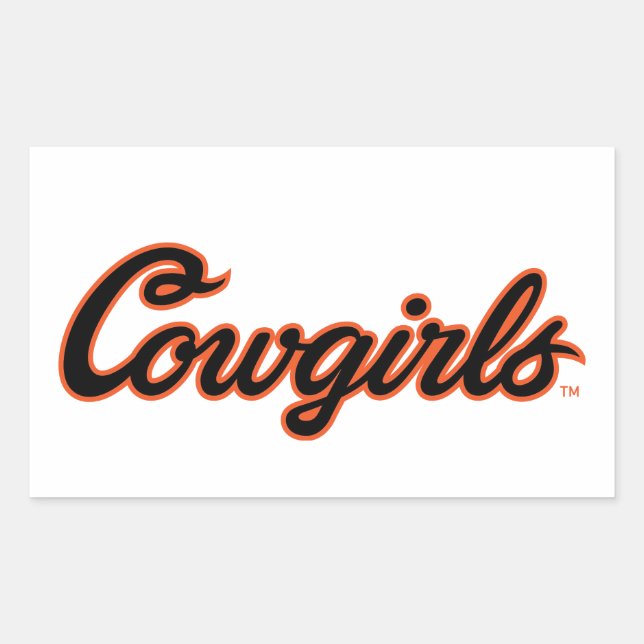 Oklahoma State University | Cowgirls Rectangular Sticker (Front)
