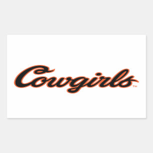 Oklahoma State University   Cowgirls Rectangular Sticker