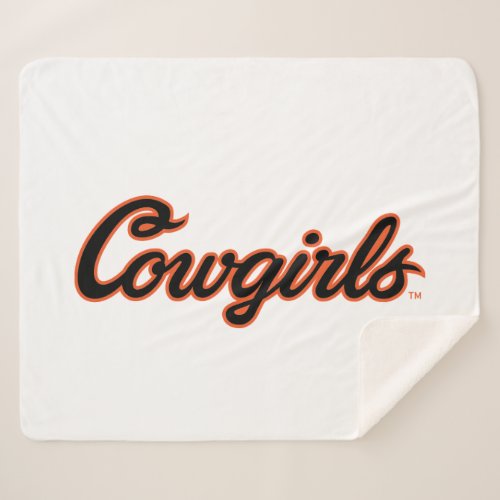 Oklahoma State University  Cowgirls Sherpa Blanket