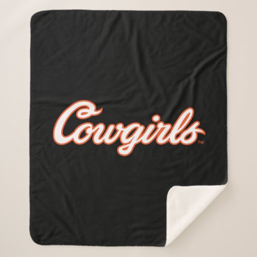 Oklahoma State University  Cowgirls Sherpa Blanket