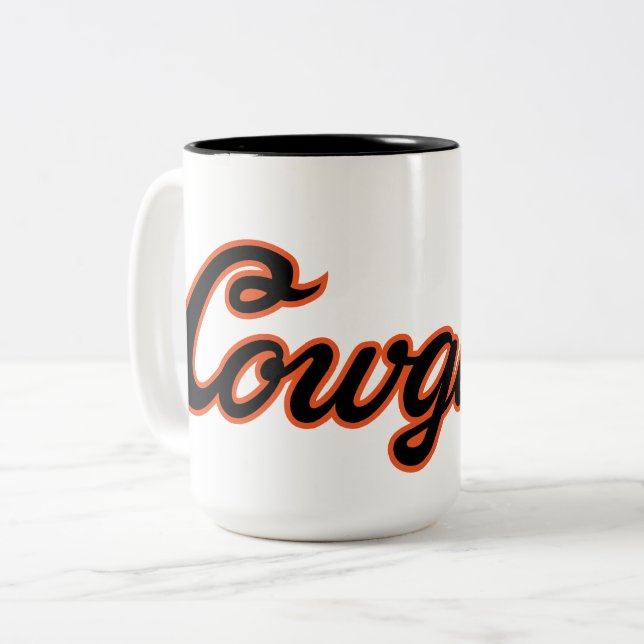 Oklahoma State University | Cowgirls Two-Tone Coffee Mug (Front Left)