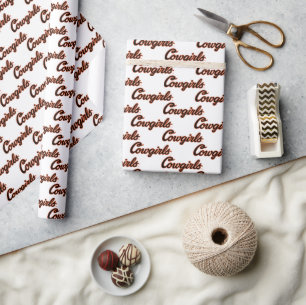 Oklahoma State University   Cowgirls Wrapping Paper