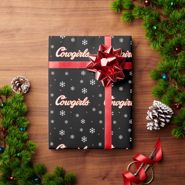 Oklahoma State University | Cowgirls Wrapping Paper (Holiday Gift)