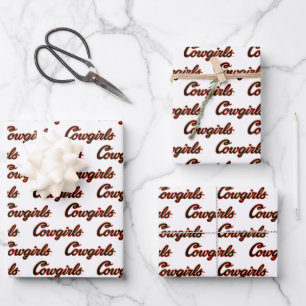 Oklahoma State University   Cowgirls Wrapping Paper Sheets
