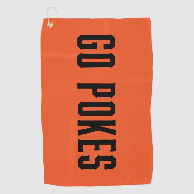 Oklahoma State University | Go Pokes 3 Golf Towel (Front)