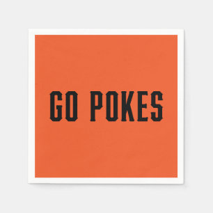 Oklahoma State University Go Pokes 3 Napkins