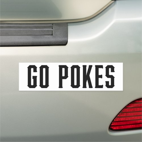 Oklahoma State University  Go Pokes Car Magnet