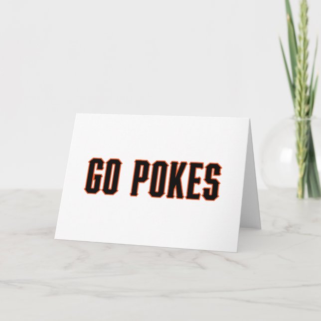 Oklahoma State University | Go Pokes Card (Front)
