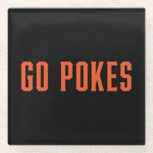 Oklahoma State University Go Pokes Glass Coaster