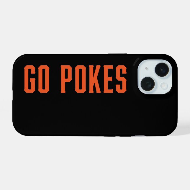 Oklahoma State University | Go Pokes iPhone 15 Case (Back Horizontal)