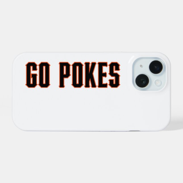 Oklahoma State University | Go Pokes iPhone 15 Case (Back Horizontal)
